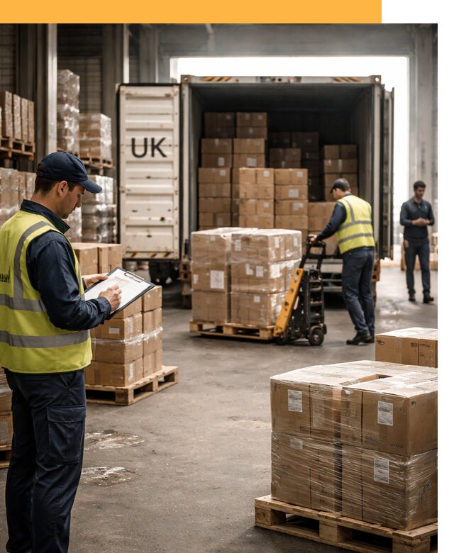 Доставка грузов из Великобритании с таможенным оформлением от 12804