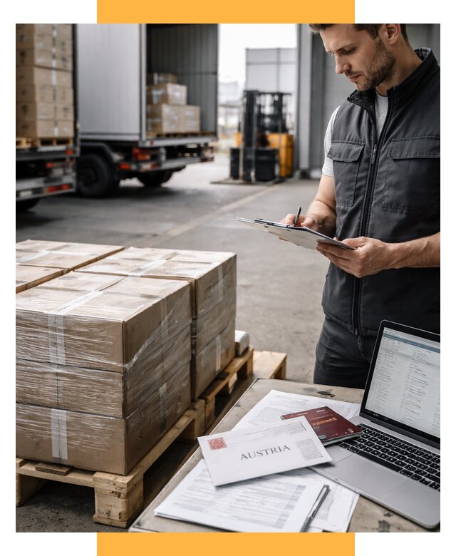 Доставка в Австрию от 66580 р. Логистика и экспорт СетСервис-Лнд