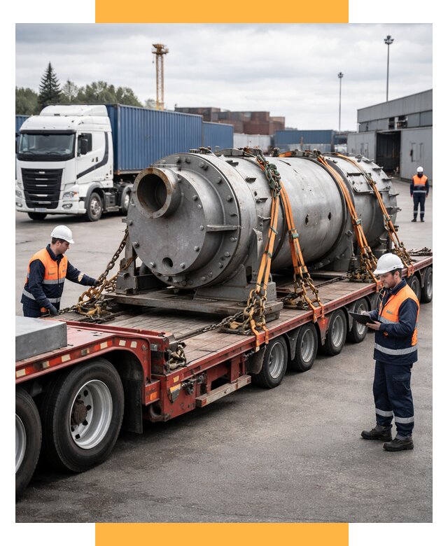 Перевозка тяжеловесных грузов под ключ от 153645 р. | СетСервис-Лнд